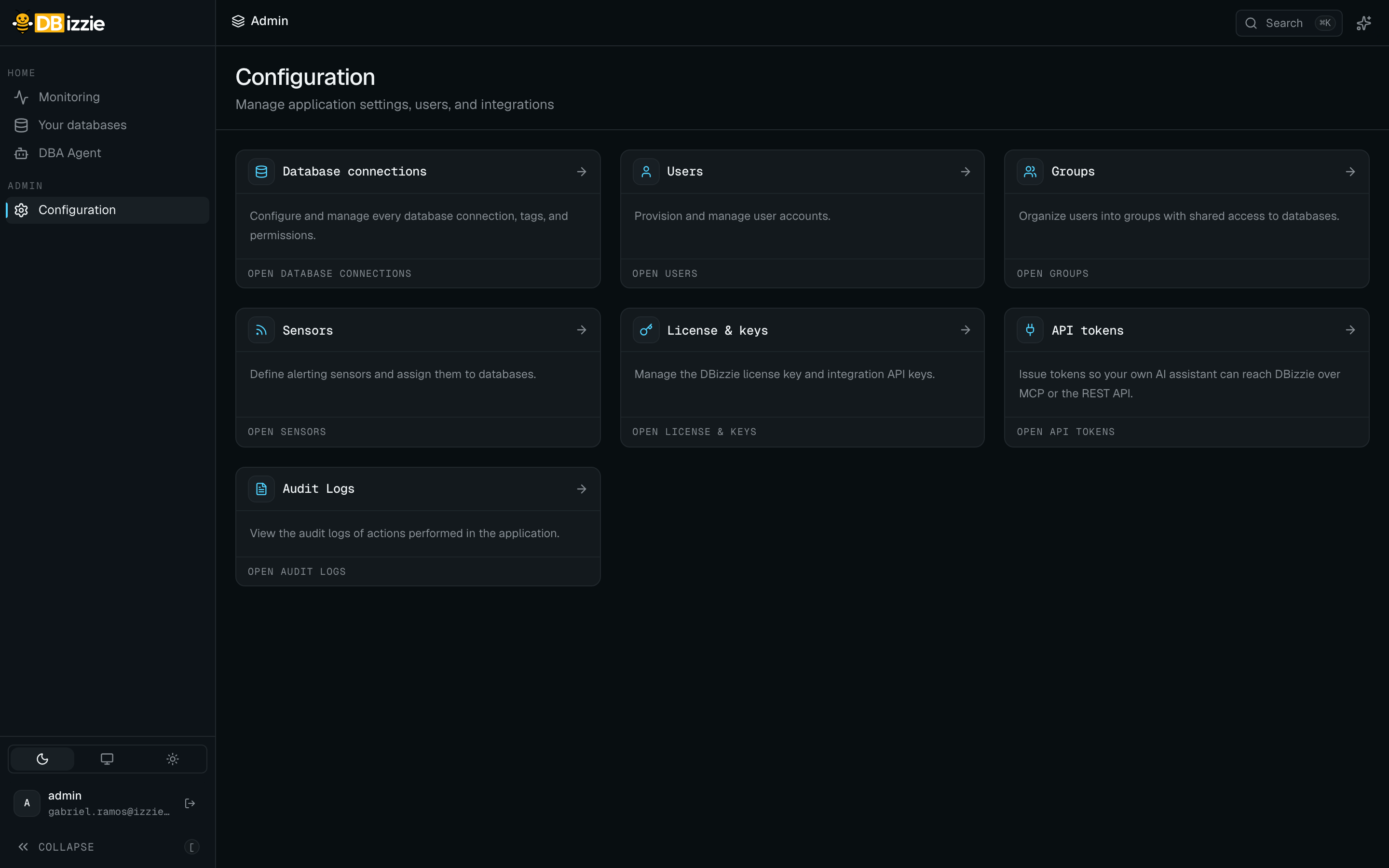 Hub de Configuration